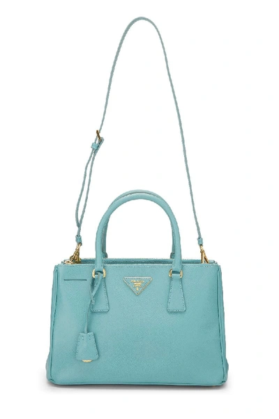 Pre-owned Prada Blue Saffiano Executive Tote Medium