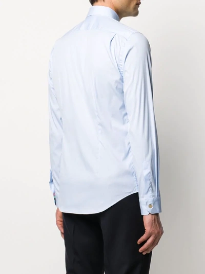 Shop Paul Smith Formal Long-sleeved Shirt In Blue