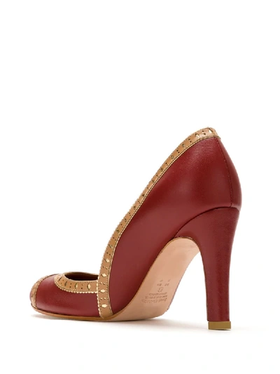 Sarah Chofakian Trust Pumps In Red