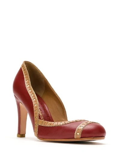 Sarah Chofakian Trust Pumps In Red