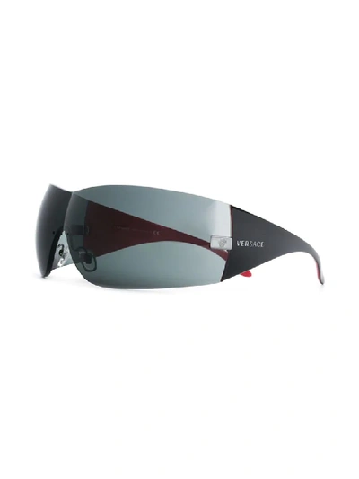 Versace Oversized Sunglasses In Red