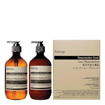 Shop Aesop Resurrection Hand Cleanser And Balm Duet (worth $142)