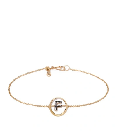 Shop Annoushka Yellow Gold And Diamond F Bracelet