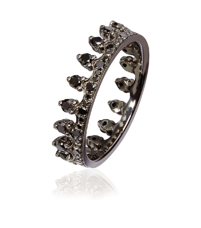 Shop Annoushka Black Diamond Crown Ring