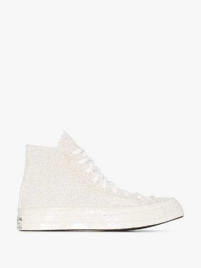 Shop Converse White Renew Cotton Chuck 70 High Top Sneakers