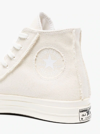 Shop Converse White Renew Cotton Chuck 70 High Top Sneakers