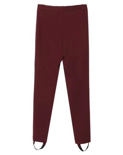 Shop Roberto Cavalli Woman Pants Burgundy Size 2 Viscose, Acetate, Elastane In Red