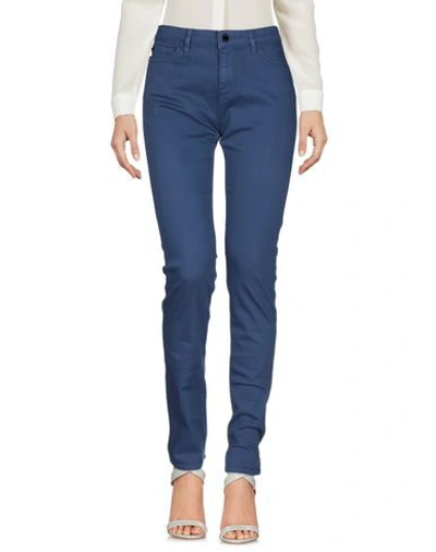 Shop Love Moschino Woman Pants Blue Size 27 Cotton, Elastane