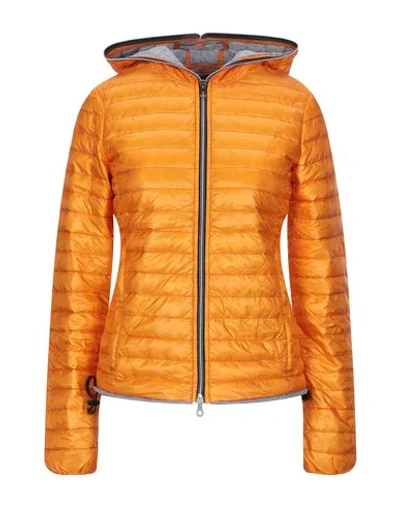 Shop Duvetica Down Jacket In Orange