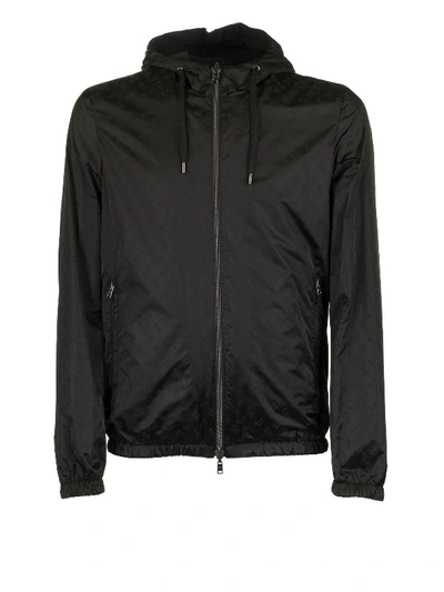 Shop Herno Reversible Bomber Jacket In Black