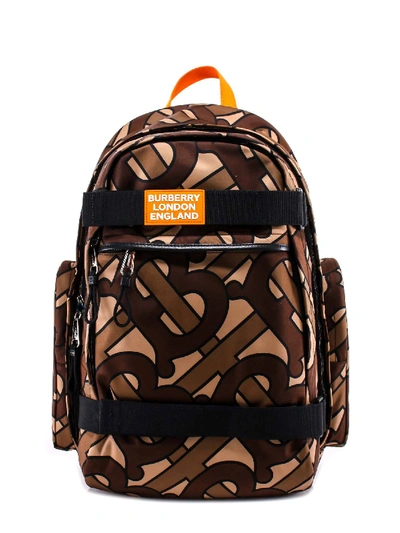 Shop Burberry All Over Monogram Print Backpack In Multi