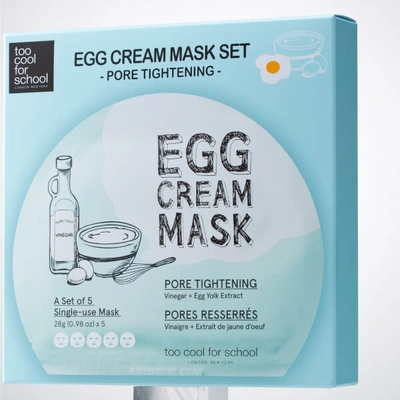Shop Too Cool For School Egg Cream Pore Tightening Mask Set (5 Masks)