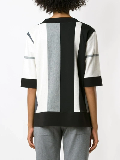 Shop Alcaçuz Wide Stripes Blouse In Multicolour