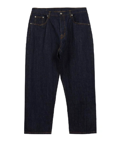 Shop Albam Japanese Denim Tapered Jeans In Blue