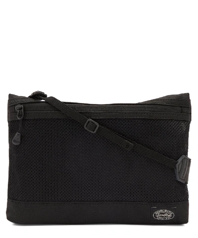 Shop Snow Peak Small Active Mesh Sacoche Bag In Black