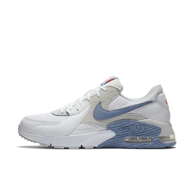 Shop Nike Air Max Excee Men's Shoe (white) In White,pure Platinum,hyper Crimson,indigo Fog
