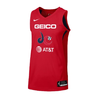 Shop Nike Elena Delle Donne Washington Mystics  Wnba Basketball Jersey In Red,navy