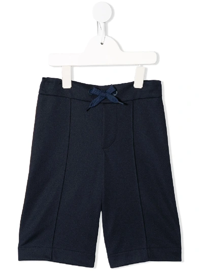 Shop Fendi Ff Stripe Shorts In Blue