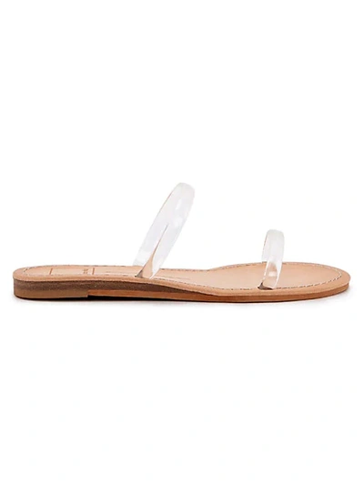 Shop Dolce Vita Darla Translucent Slide Sandals In Crystal