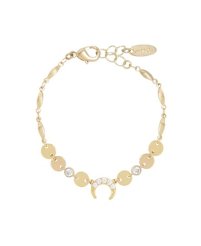 Shop Ettika Luck On Your Side Crystal Bracelet In Gold
