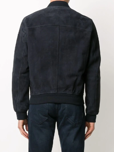 Shop Belstaff Klassische Bomberjacke In Blue