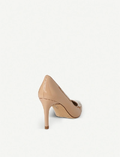 Shop Lk Bennett Floret Pointed Patent-leather Courts In Bei-trench