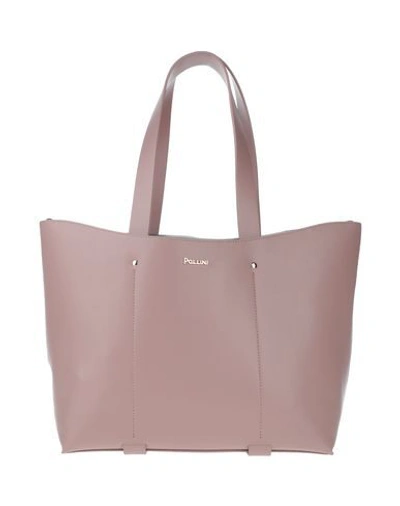 Shop Pollini Handbag In Pale Pink