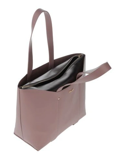 Shop Pollini Handbag In Pale Pink