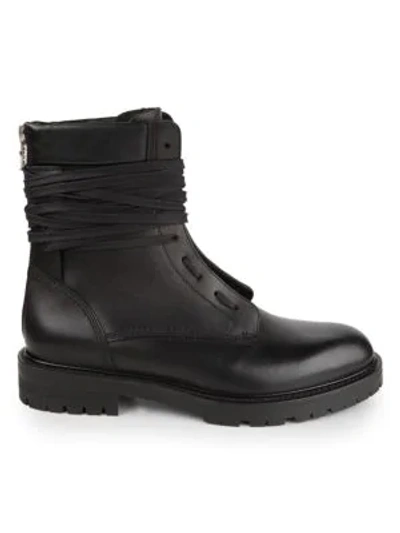 Shop Amiri Army Combat Leather Boots In Black
