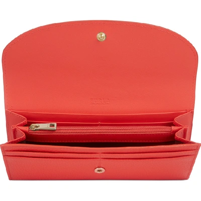 Shop Furla Sleek In Fuoco H (red)