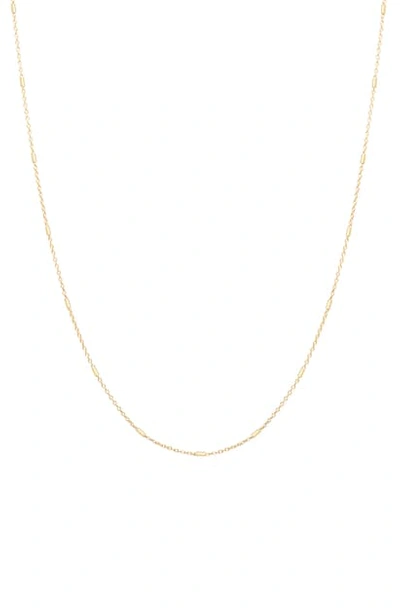 Shop Zoë Chicco 14k Gold Cable & Bar Chain Necklace In Yellow Gold