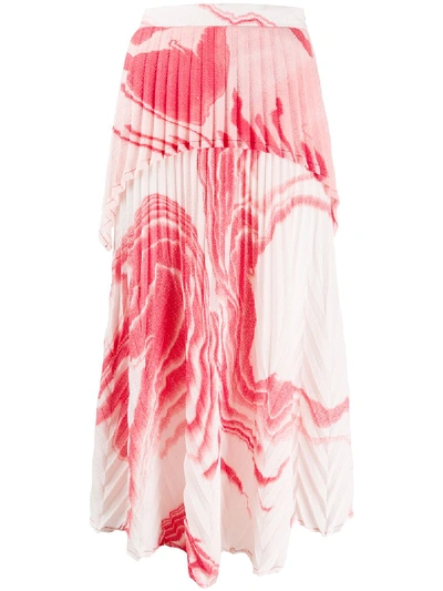 Shop Thebe Magugu Zebramud Tie-dye Skirt In Pink