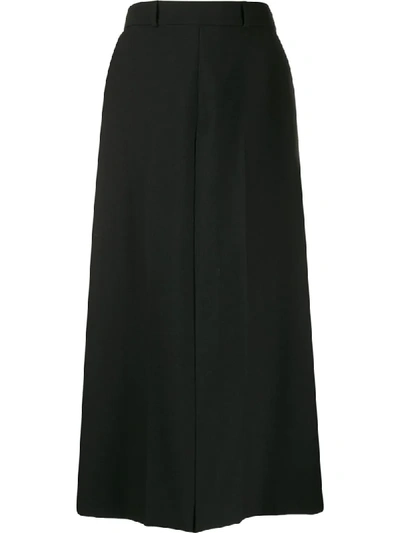 Shop Ami Alexandre Mattiussi Divided Skirt Trousers In Black