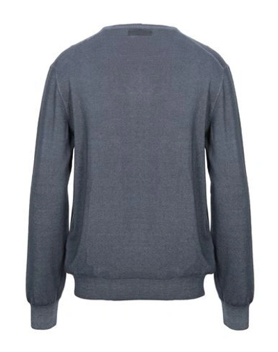 Shop Gran Sasso Man Sweater Slate Blue Size 38 Virgin Wool