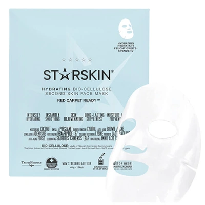 eftermiddag Calibre facet Starskin Red Carpet Ready Hydrating Bio-cellulose Second Skin Face Mask 1.4  oz In Blue | ModeSens