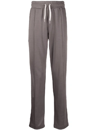 Shop Ami Alexandre Mattiussi Side Stripe Track Pants In Grey