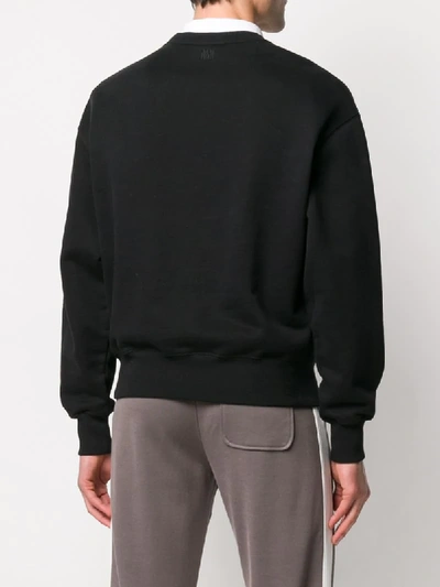 Shop Ami Alexandre Mattiussi Oversize Ami De Cœur Patch Sweatshirt In Black