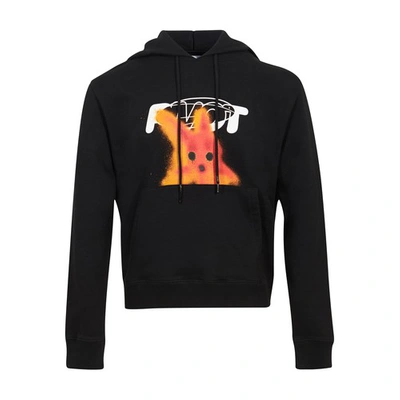 Shop Off-white Pivot Fish Hoodie In Black/red