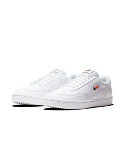 Shop Nike Men's Court Vintage Premium Casual Sneakers From Finish Line In White