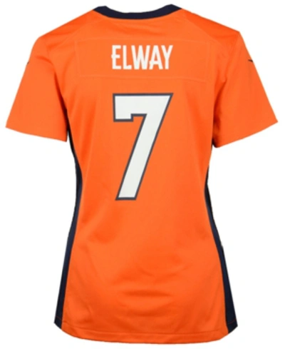 Shop Nike Women's John Elway Denver Broncos Game Jersey In Orange