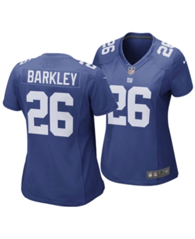 Shop Nike Women's New York Giants Saquon Barkley Game Jersey In Royalblue