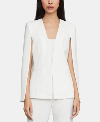 Shop Bcbgmaxazria Upas Cape Jacket In Off White