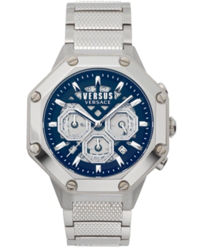 Shop Versus By Versace Men's Chronograph Palestro Stainless Steel Bracelet Watch 45mm