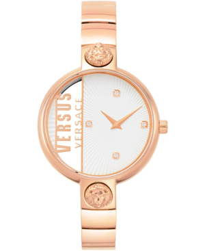 Versus By Versace Women S Rue Denoyez Rose Gold Tone Stainless