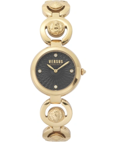 Shop Versus By Versace Women's Peking Road Petite Gold-tone Stainless Steel Bracelet Watch 28mm In Ip Yellow Gold