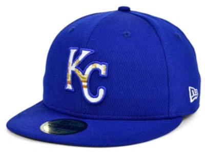 Shop New Era Kansas City Royals 2020 Batting Practice 59fifty-fitted Cap In Light Royal