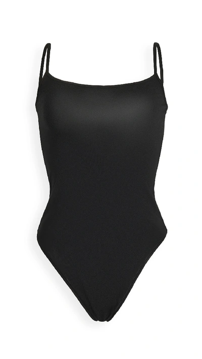 Shop Ninety Percent Cami Thong Bodysuit In Black