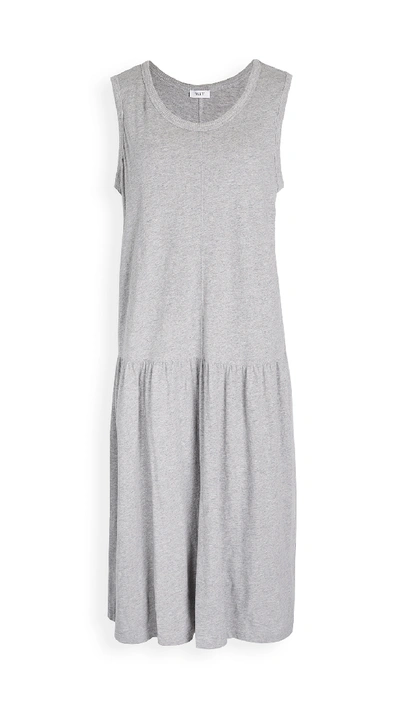 Shop Wilt Drop Torso Dress In Grey Heather