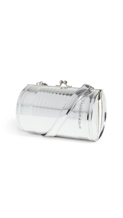 Shop Mm6 Maison Margiela Tin Can Crossbody Bag In Silver