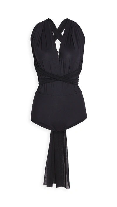 Shop Wolford Miranda Bodysuit In Black